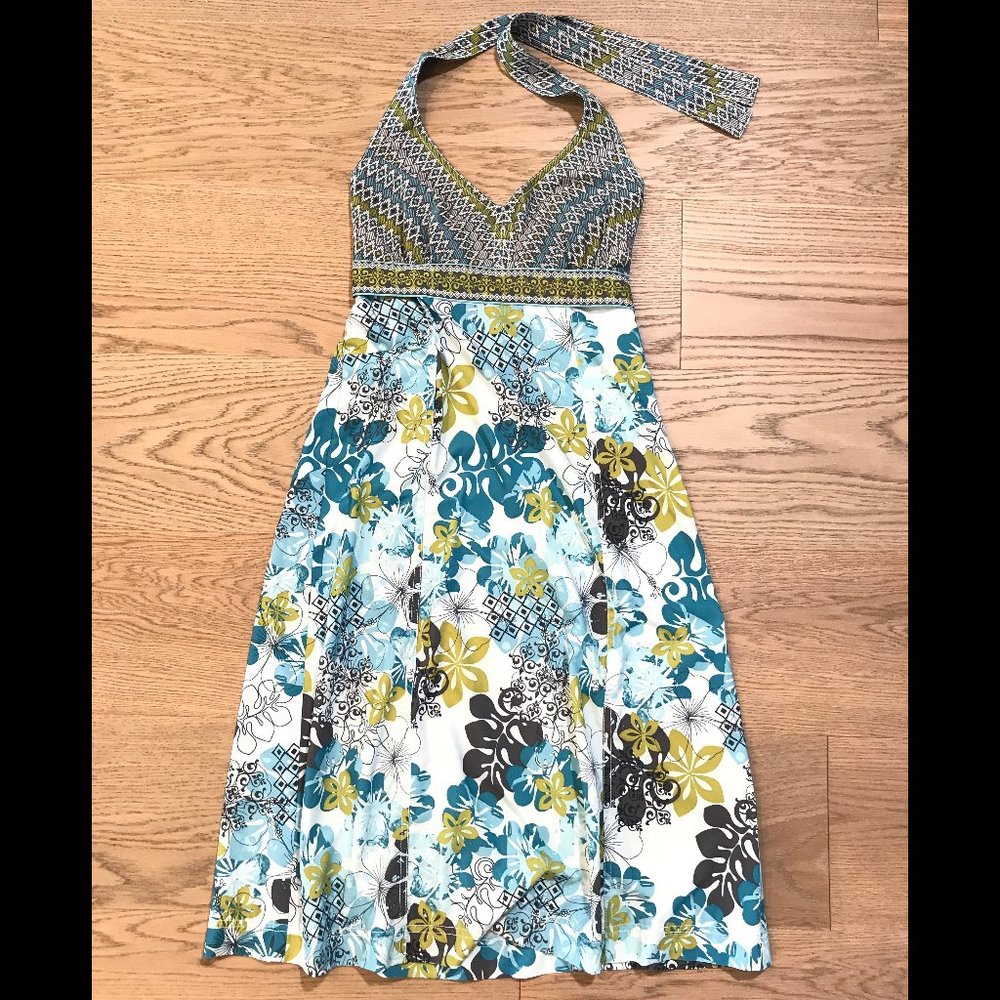 ST small tall Athleta Lightweight halter sundress beach cover
